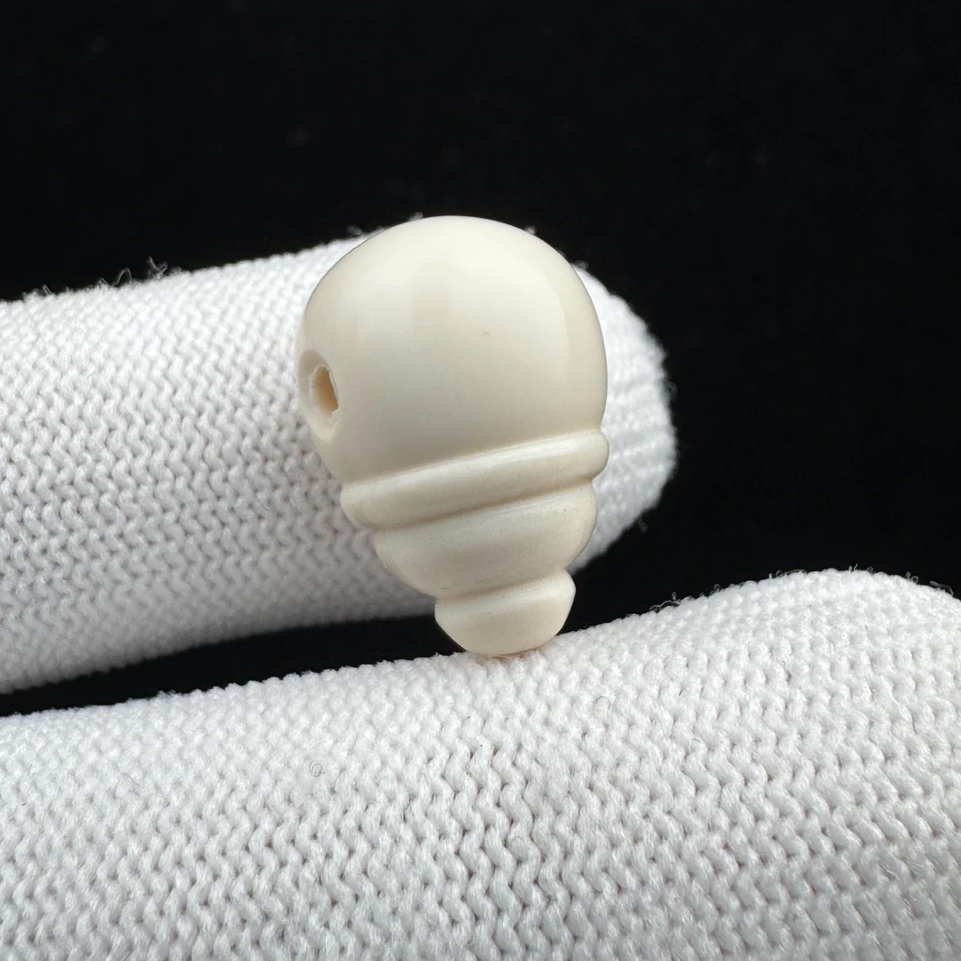 D3723天然猛犸牙奶嘴三通12.7x18mm支持鉴定 假一罚四