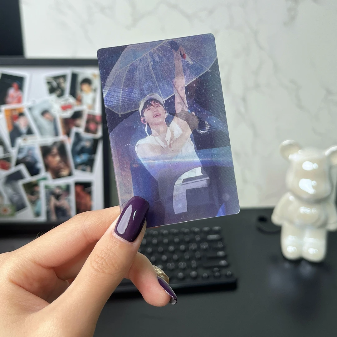 张杰周边立体光栅卡片闪高颜值追星演唱会纪念品现场渐变礼物