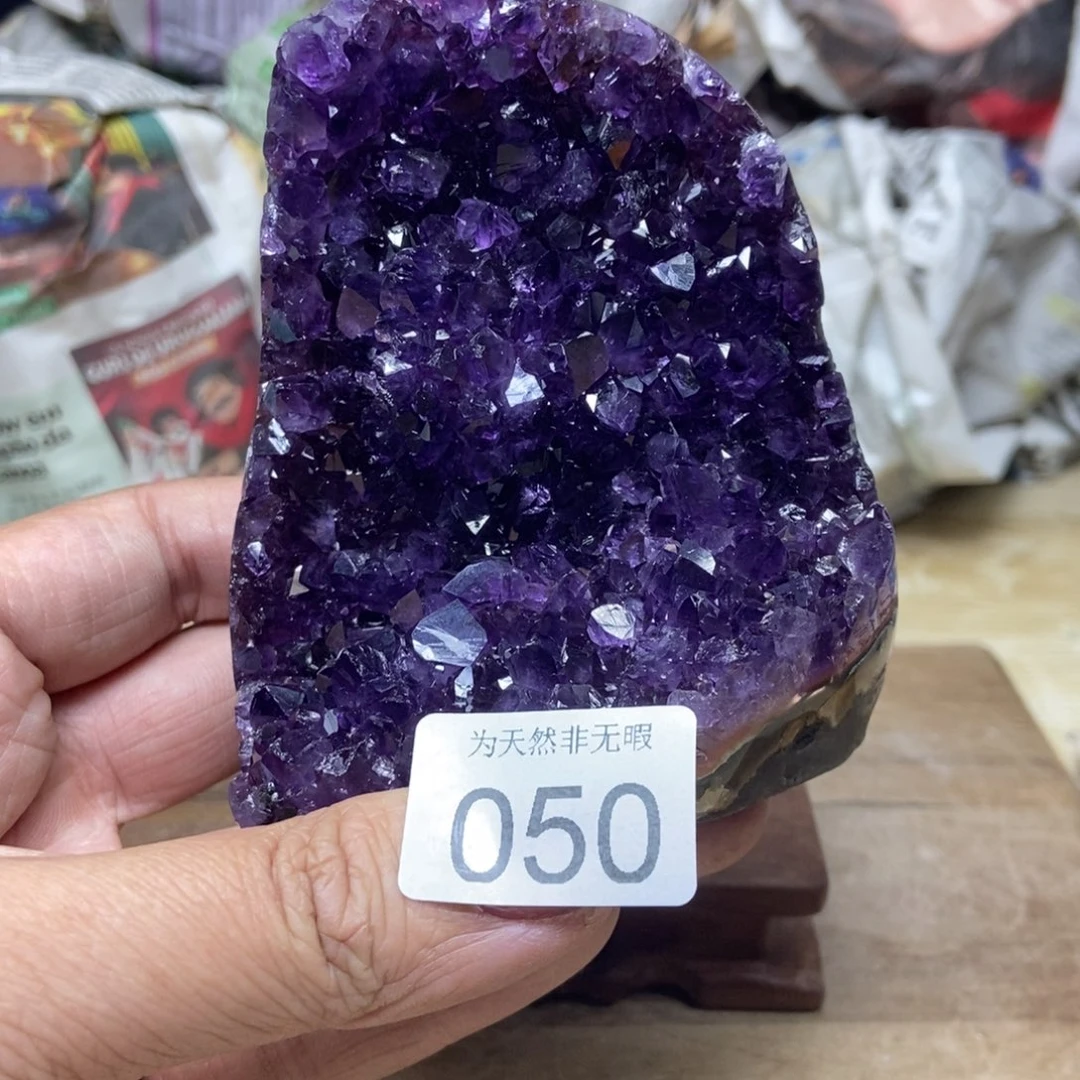 紫晶天然水晶摆件未镶嵌
