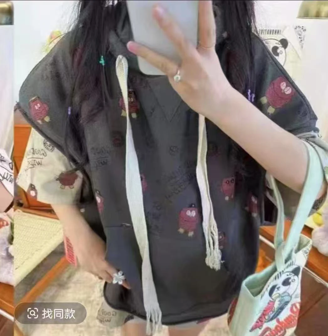 熊猫纸袋家定制款 满印休闲马甲