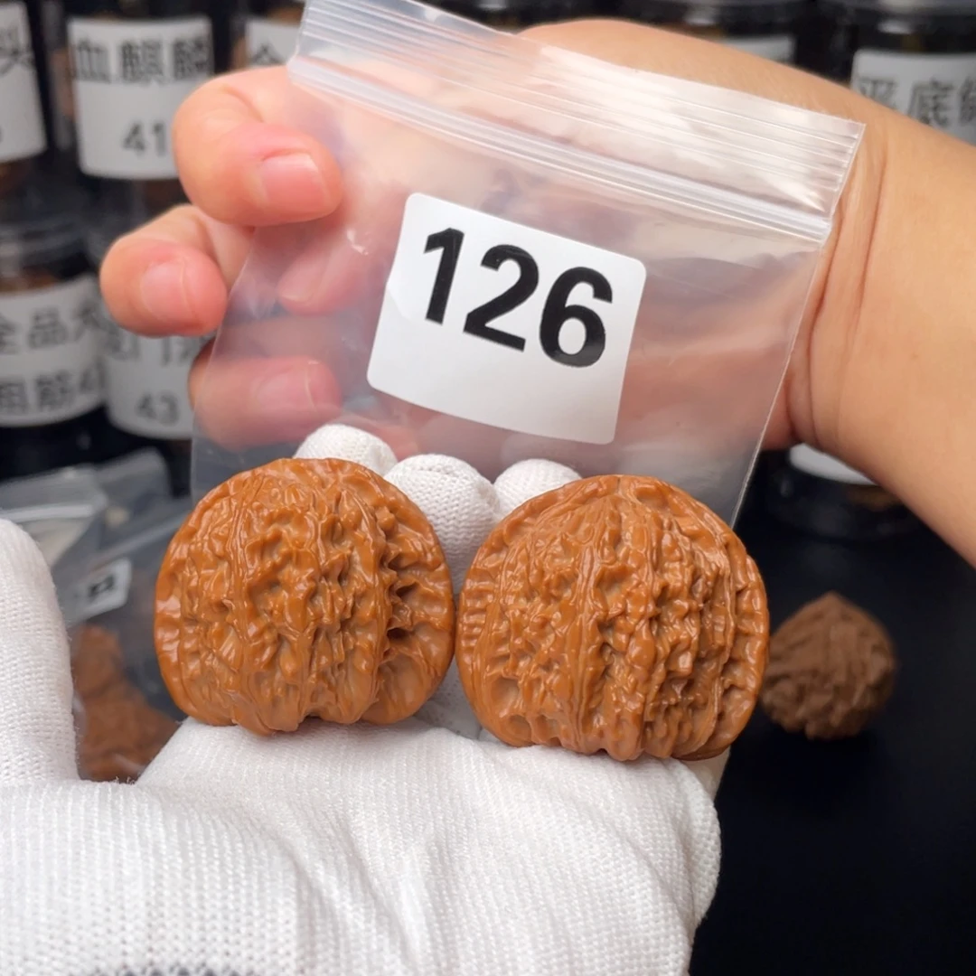 把件文玩核桃42白狮子