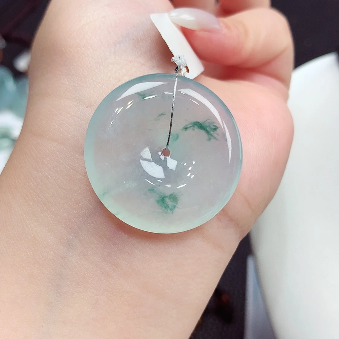 翡翠未镶嵌颈饰翡翠89，29.9/5.6