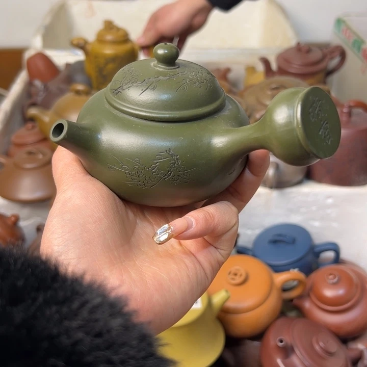 紫砂茶壶整口痕迹微瑕疵