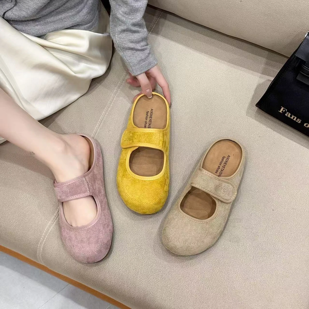 老粉必入~2025春季新款糖果色包头厚底勃肯鞋玛丽珍399