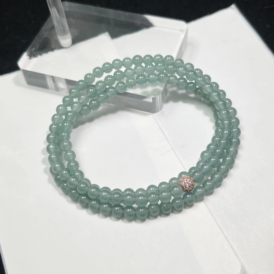 翡翠长链三圈   JYDM24020360