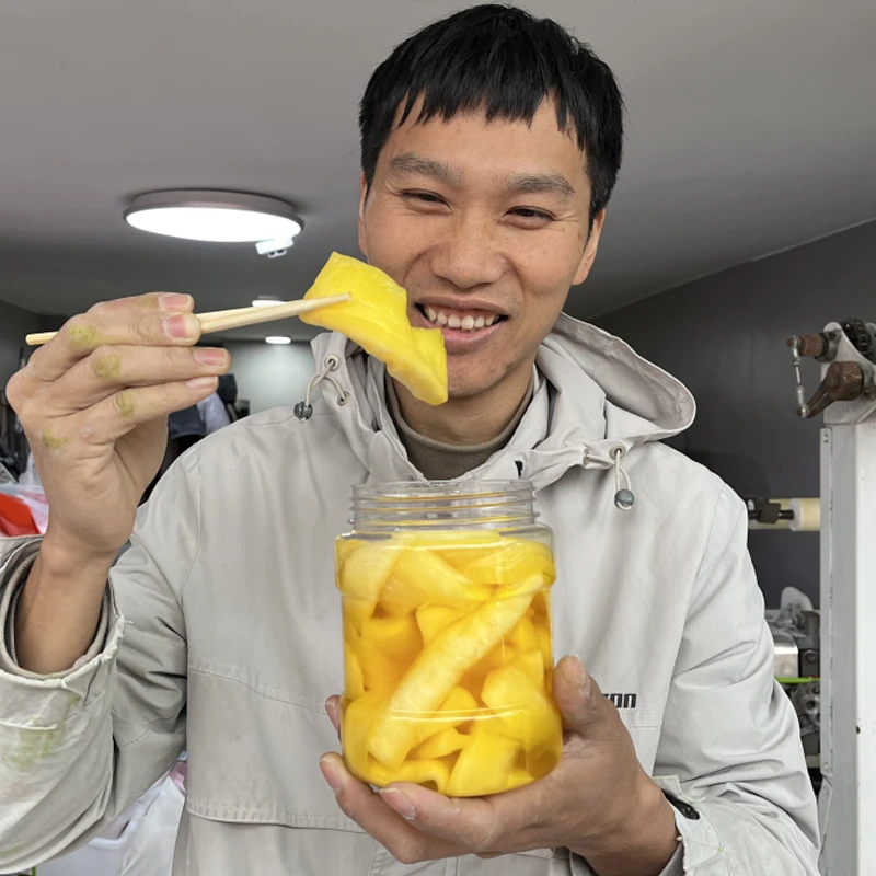 温州桥墩古法酸萝卜农家爽脆萝卜黄栀健康食品