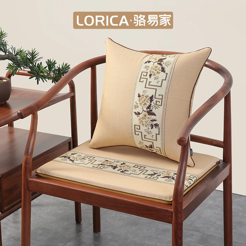 骆易家中式红木椅子坐垫茶椅实木沙发加热椅圈椅茶桌椅垫餐椅座垫