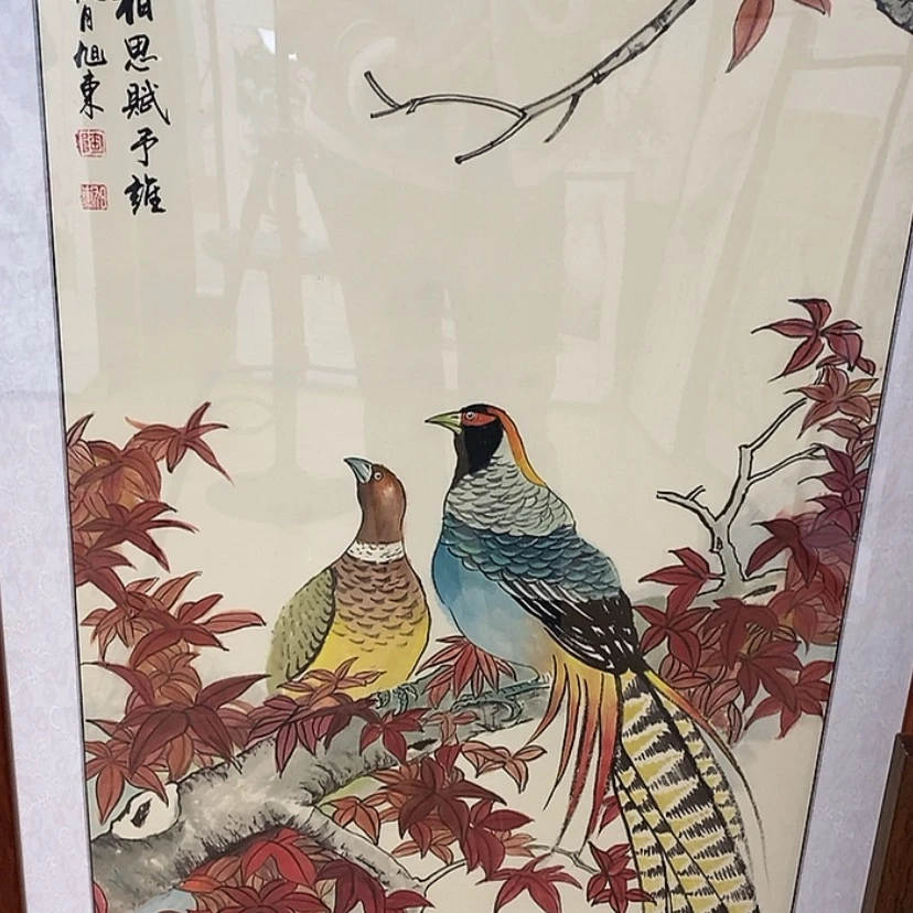 【闪购商品】国画手绘国画带框123.63