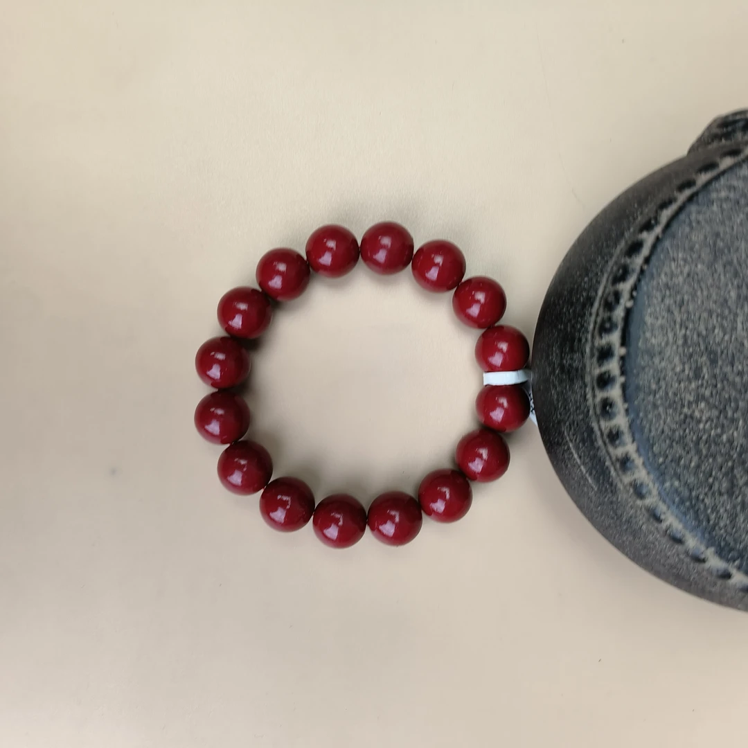 含辰砂工艺品【柒韵文玩】ZS圆珠手串