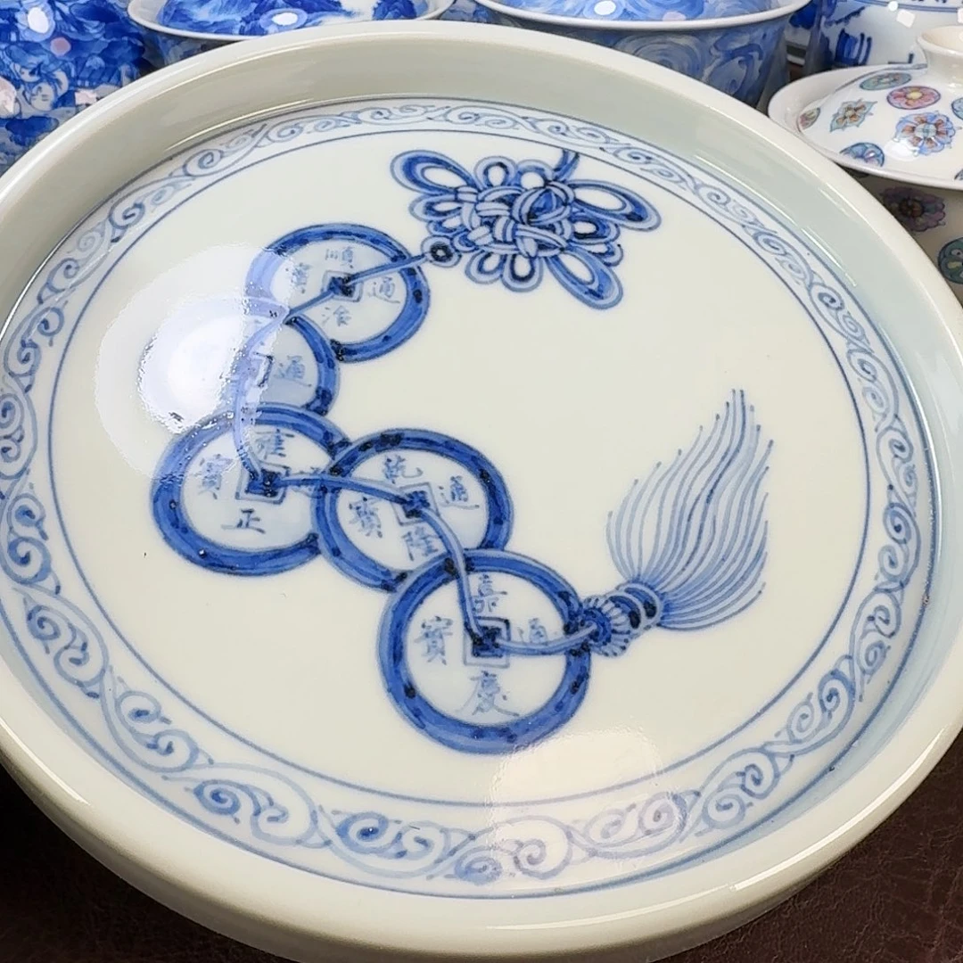 瓷片落**华现代景德镇陶瓷手绘茶具