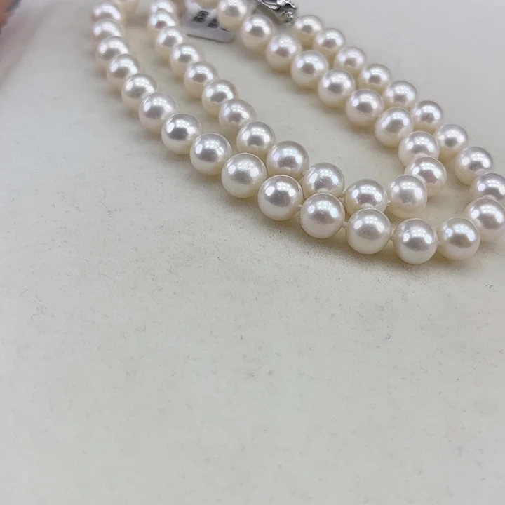 淡水珍珠银S925镶嵌颈饰8➕极光炫彩高品