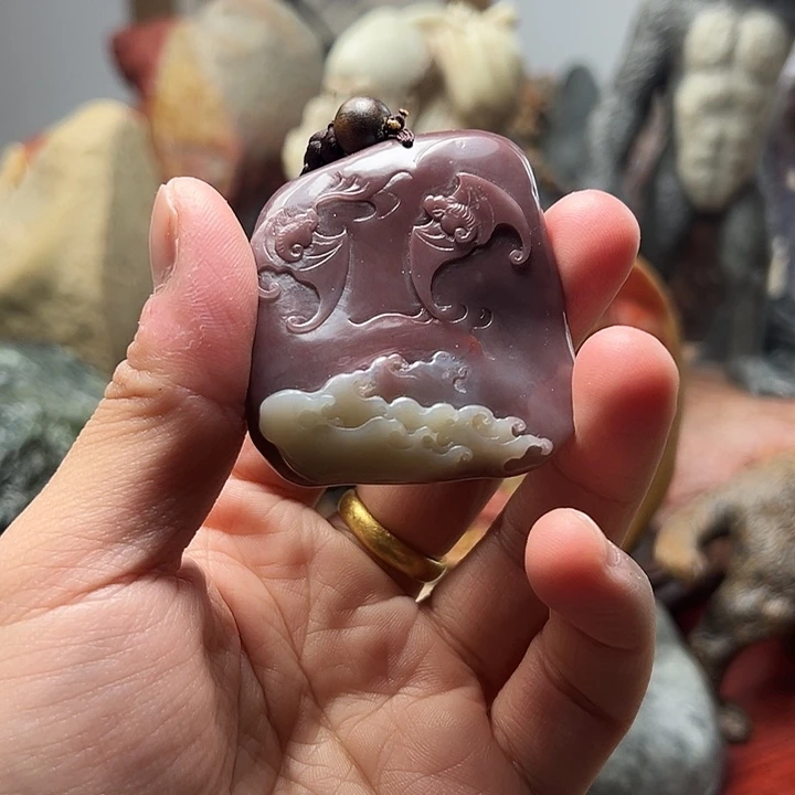 寿山石寿山石手把件