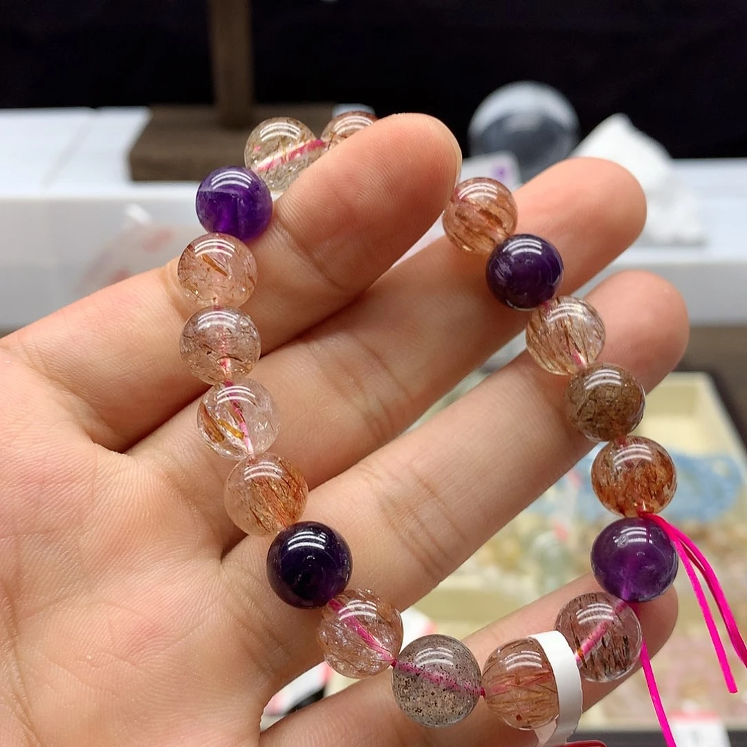 水晶手链未镶嵌超七手链10mm