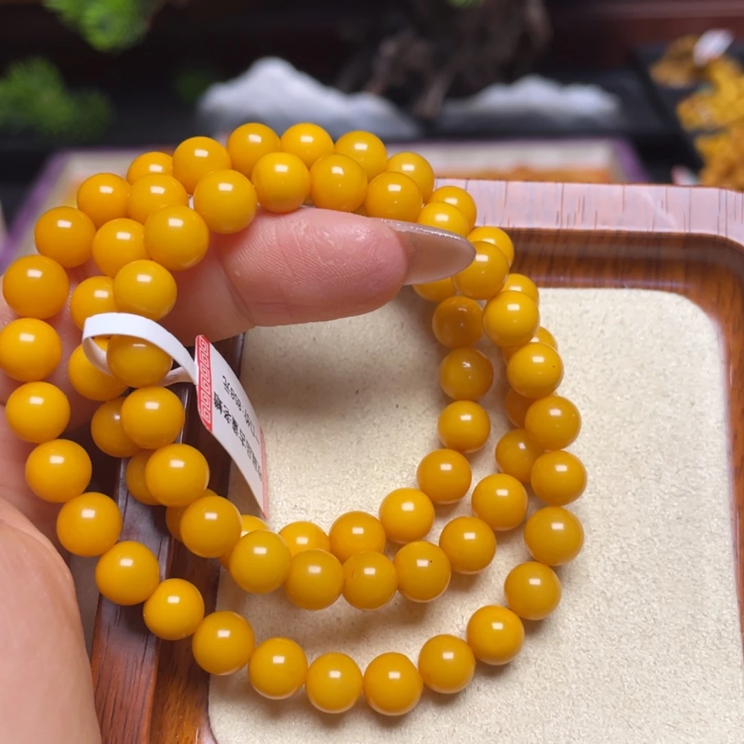 蜜蜡手链未镶嵌手串