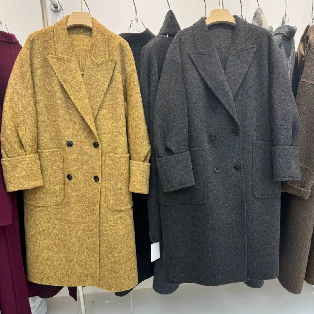 【现1020号 黑羊绒大衣】--姐妹服饰2店