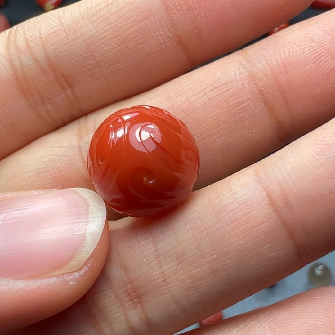 南红玛瑙珠子未镶嵌