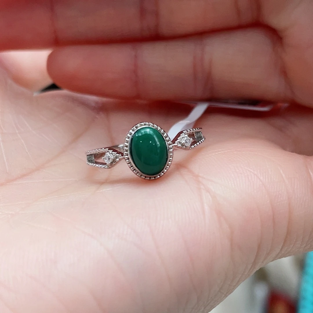 绿松石颈饰银S925镶嵌