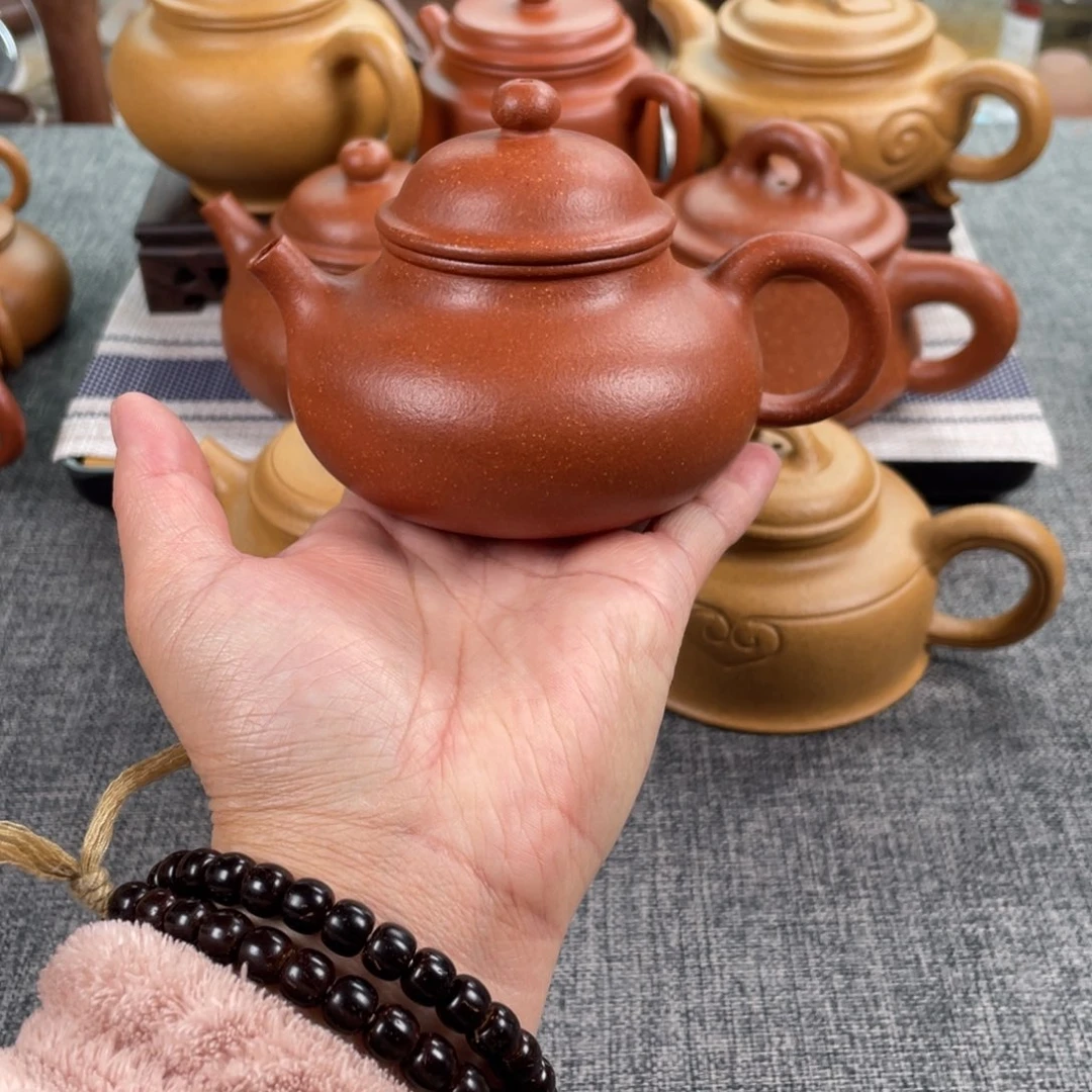 紫砂茶壶红降坡容天全手40目190