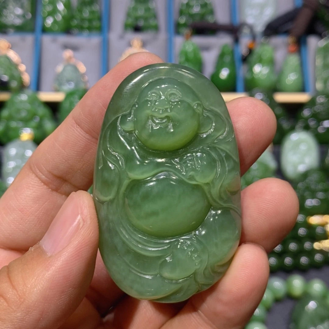 【闪购商品】和田玉吊坠(不含链)未镶嵌猫眼逍遥佛