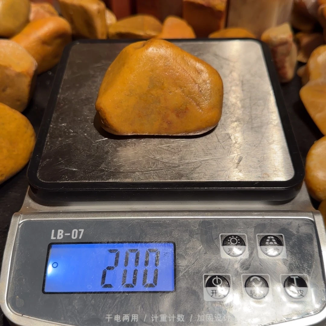 老挝石田黄原石，