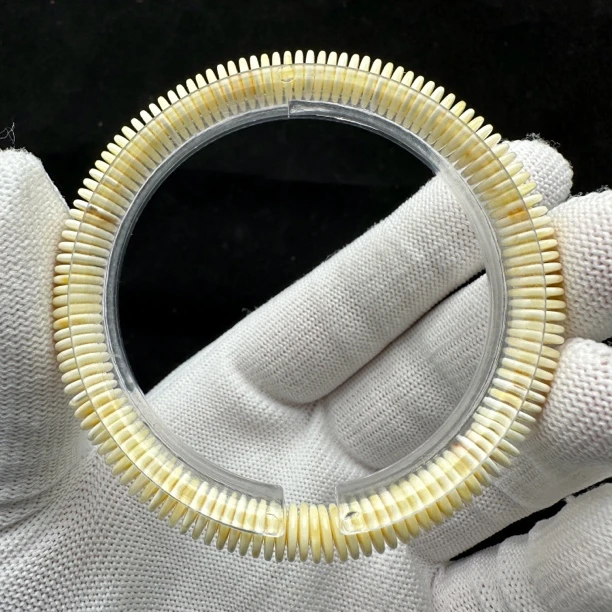 M3791天然原矿蜜蜡 药片单圈 7mm 45克价