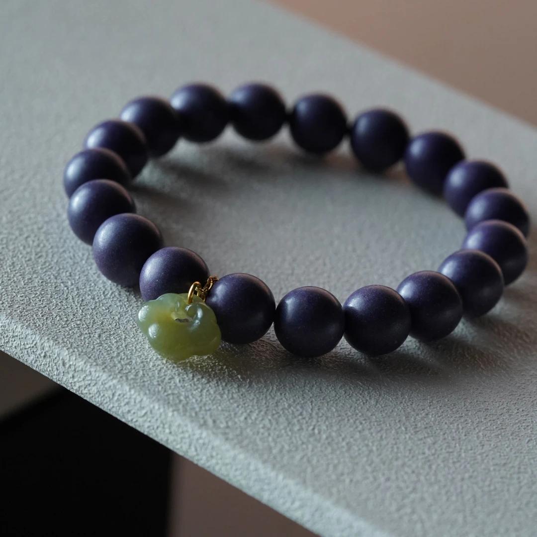 【珊木居】HXZ1024JY 紫阙归元合香珠1.0圆珠如意单圈手串 孕勿拍