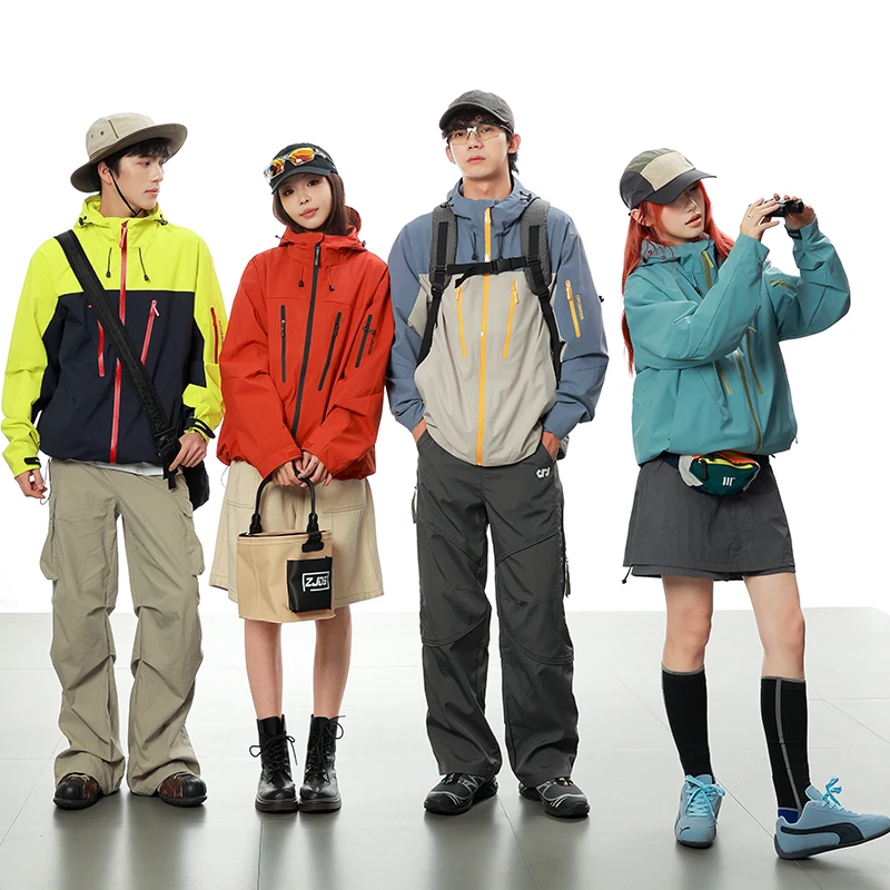 Harbe Wolfstan/悍爪狼蛇年限定款户外6防连帽情侣冲锋外套767