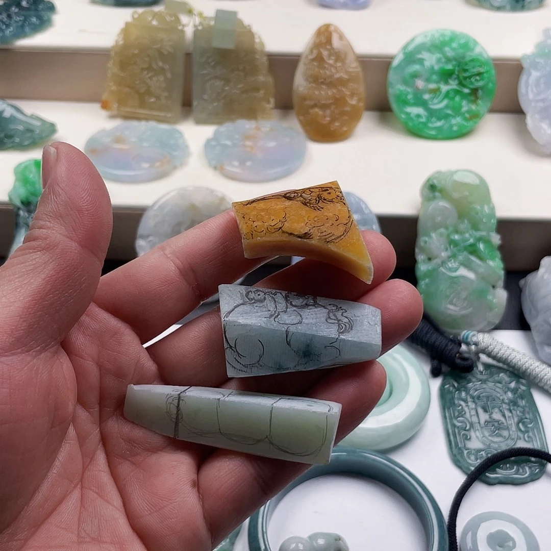 未镶嵌定制翡翠天然翡翠a货片料