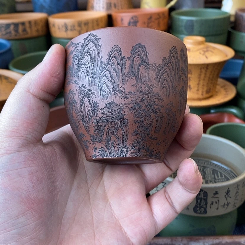 【闪购商品】紫砂杯子宜兴全手工紫砂杯