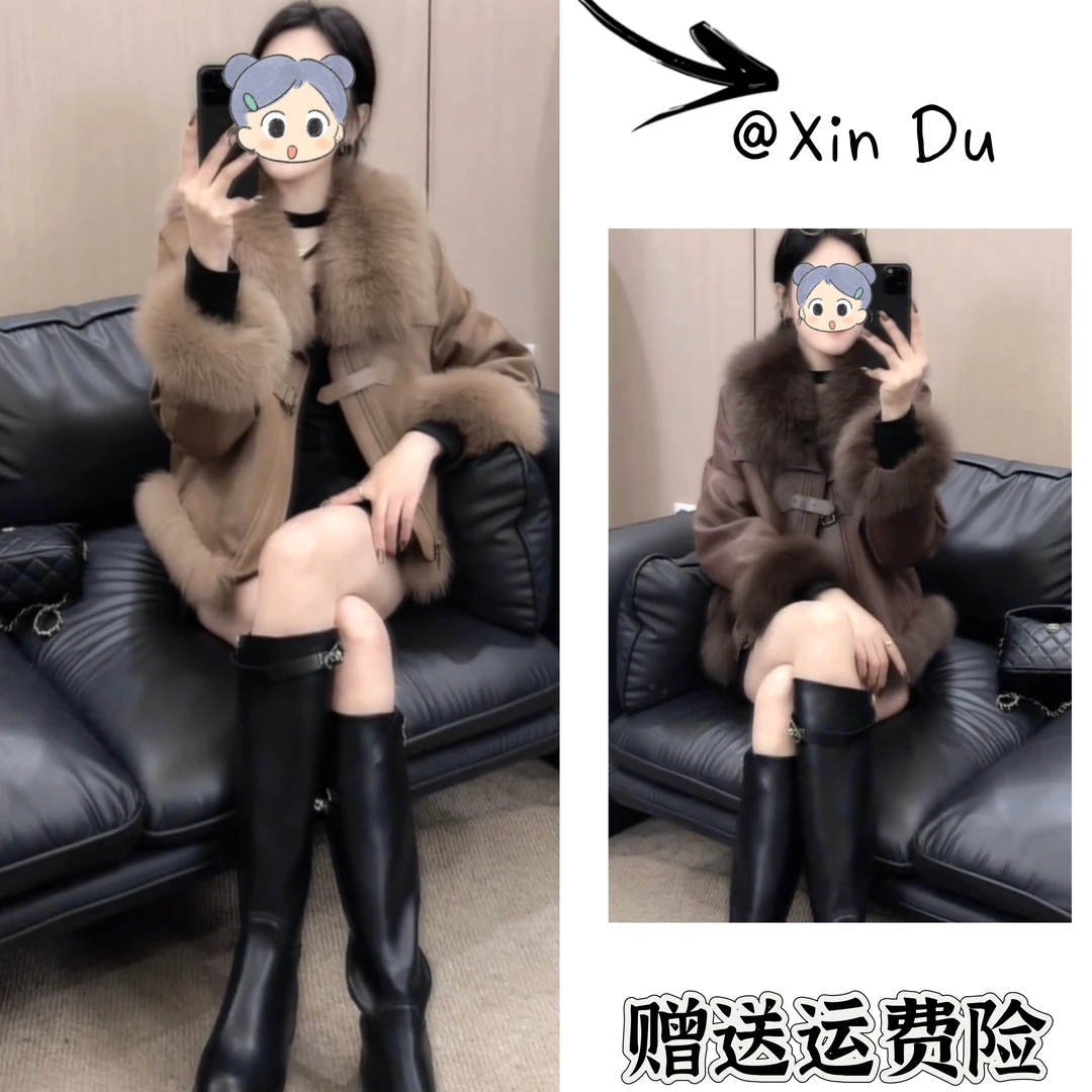 2025秋冬季新款时尚显瘦气质女士网红洋气外套百搭款D25168