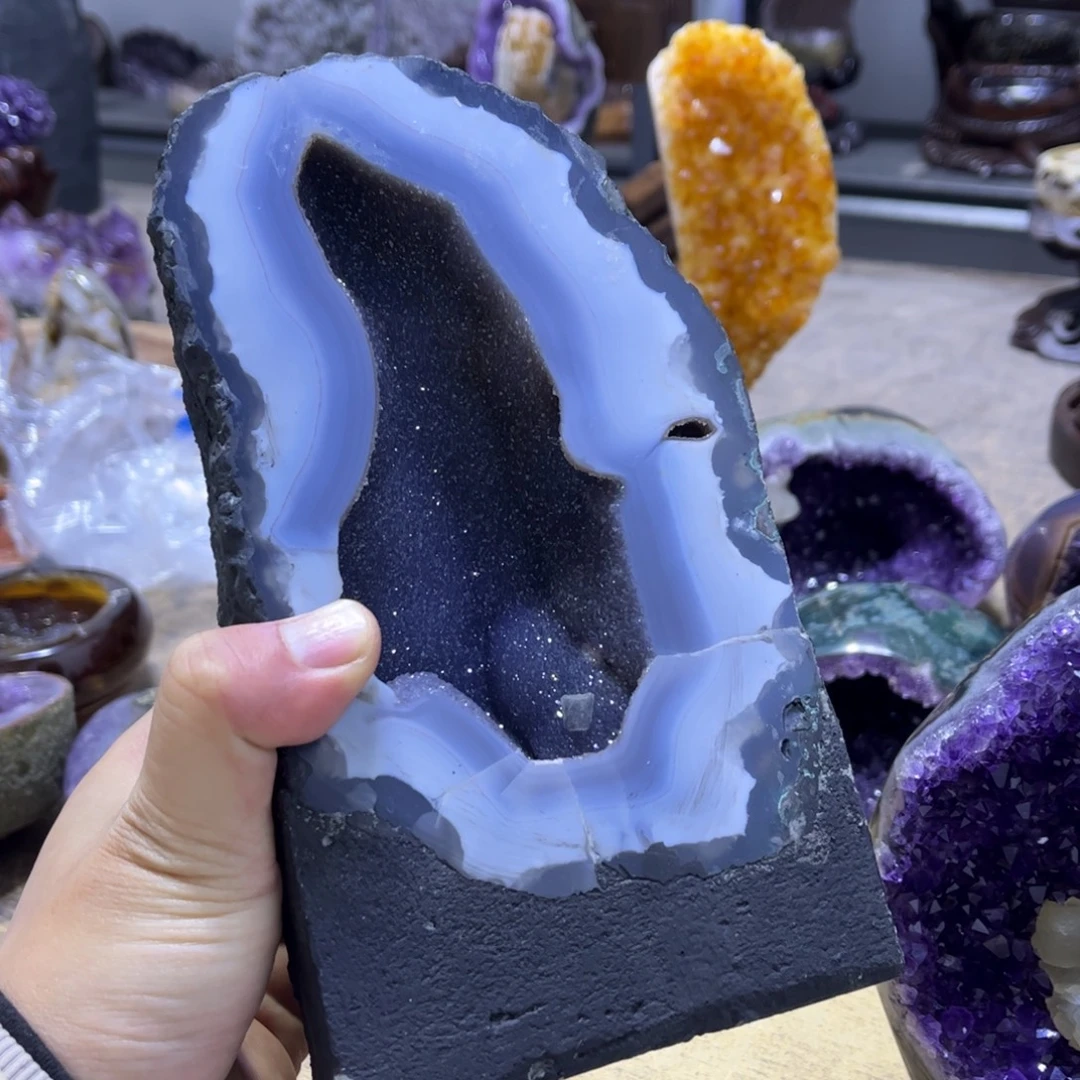 摆件紫晶未镶嵌摆件