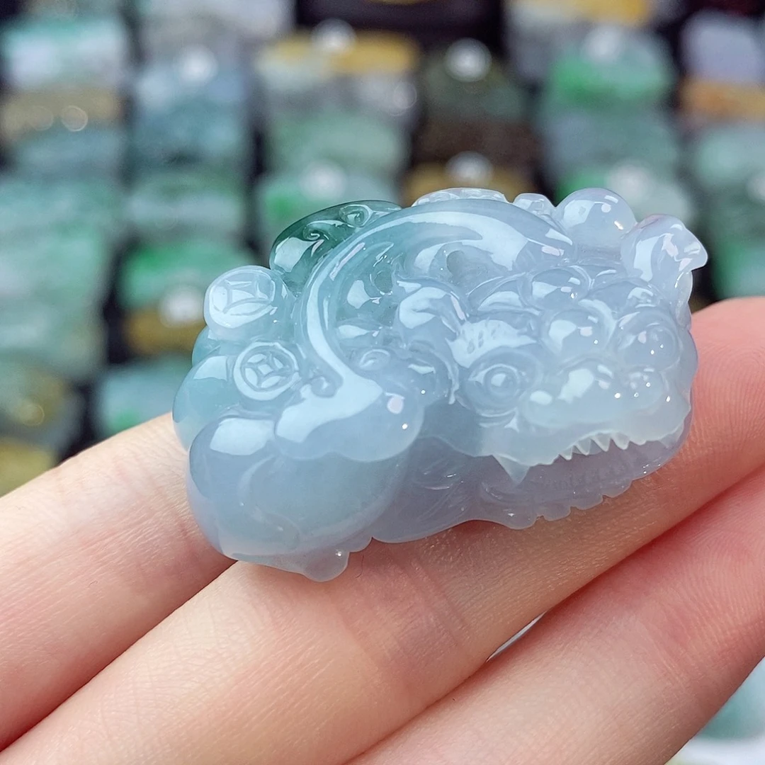 翡翠未镶嵌颈饰天然