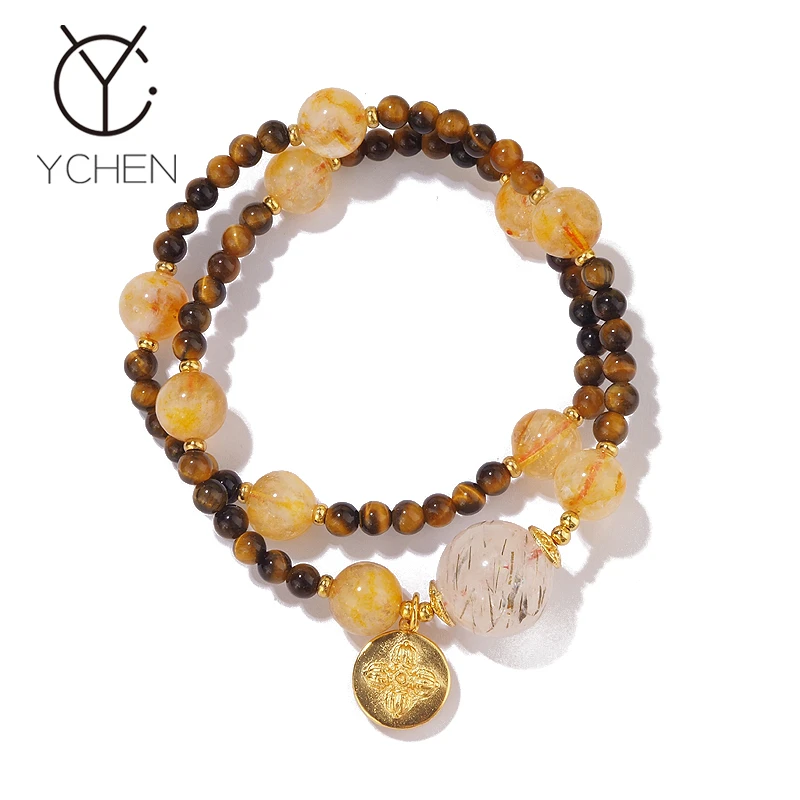 铜合金磁石手链 精致双圈手链女小众设计感高级轻奢气质百搭手串