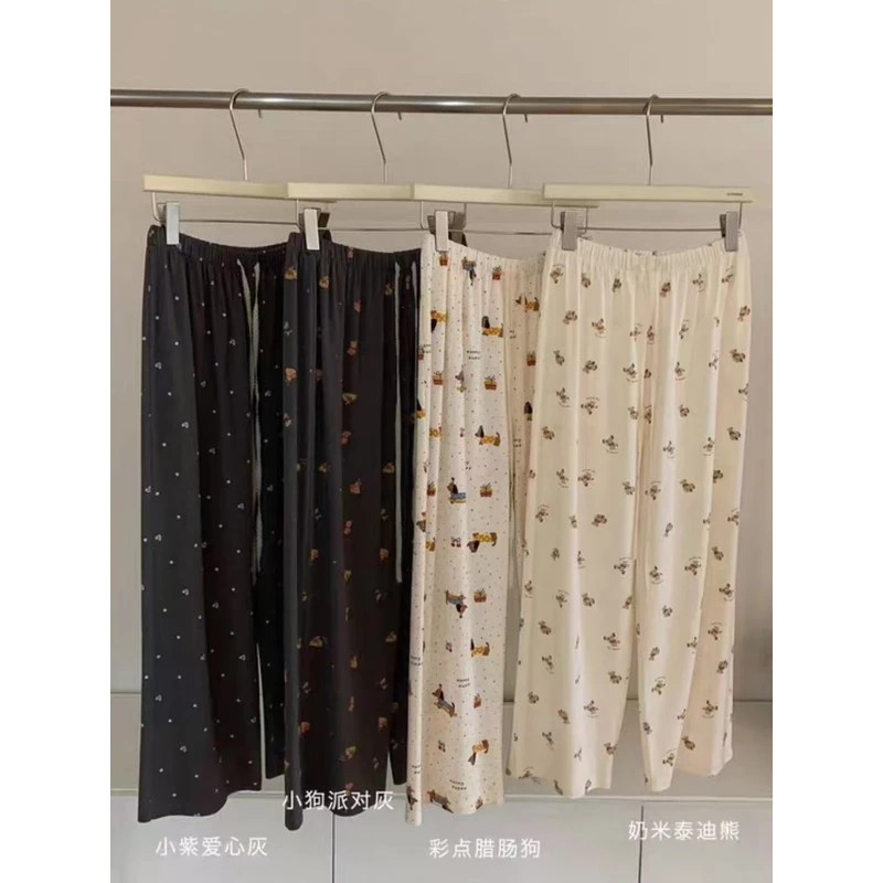 【莫代尔遛弯裤】冰感舒适可爱萌趣睡裤家居裤2583 没口袋