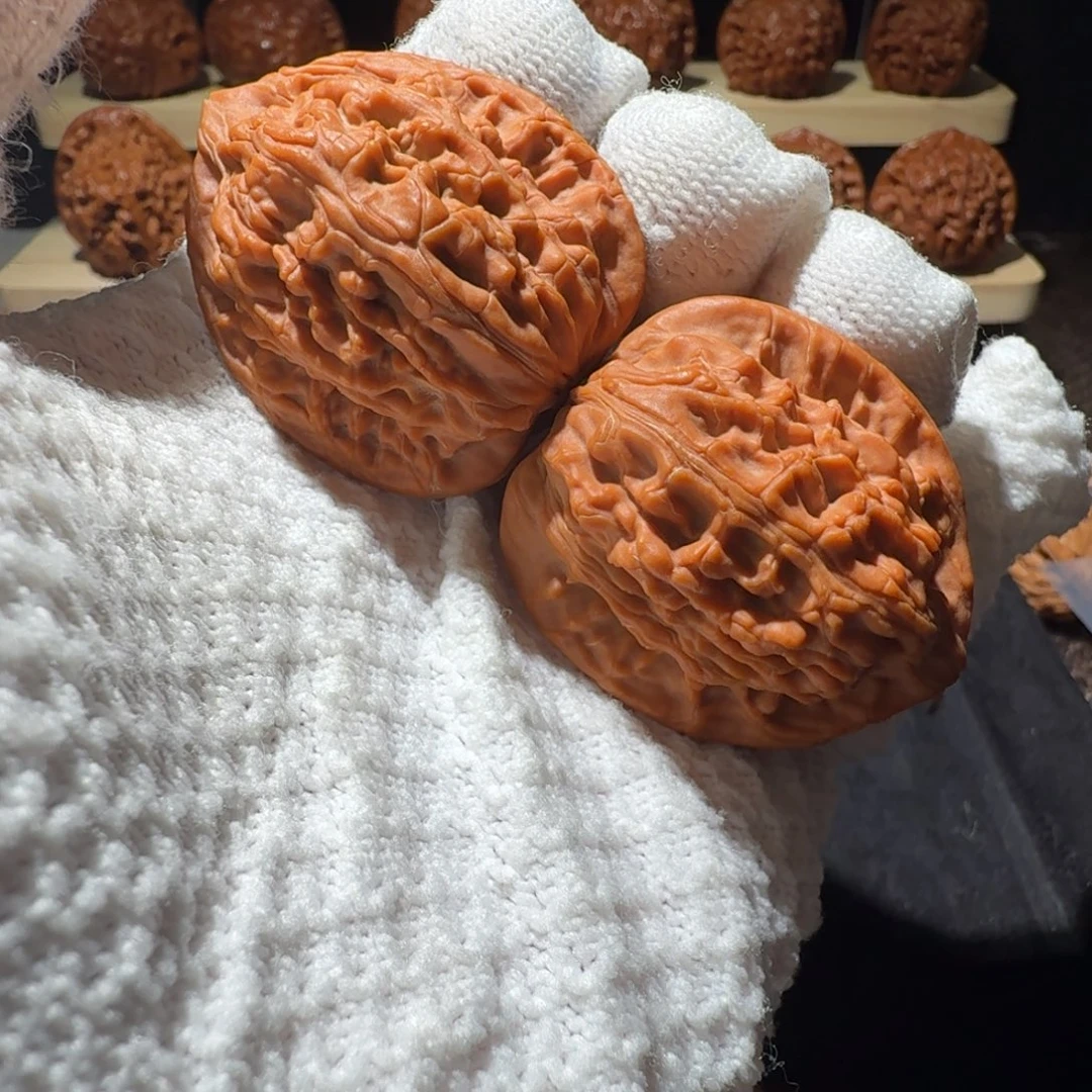 吊坠文玩核桃37全品野生虎头