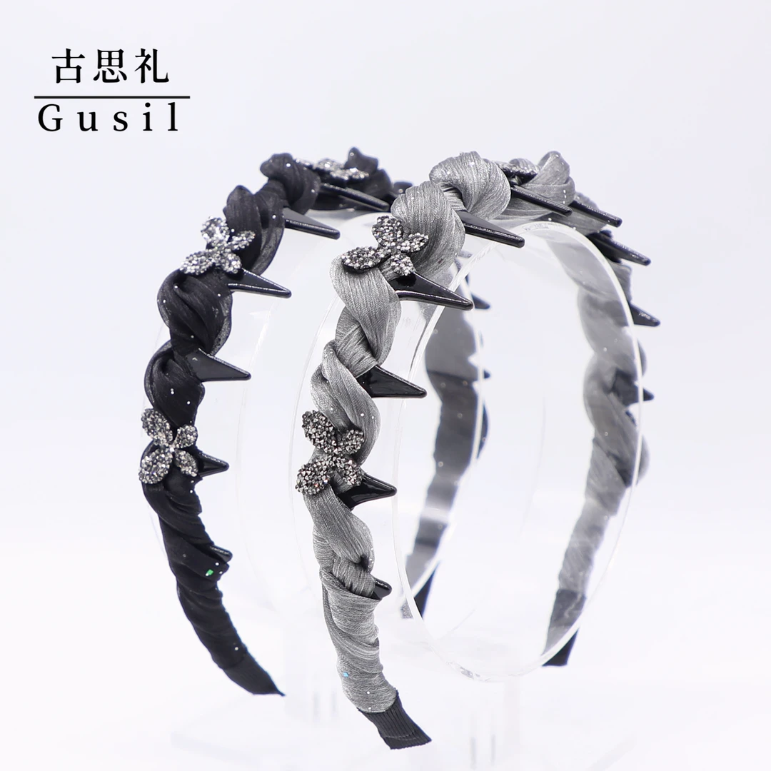 东方之珠【嘉蝶】高级感显气质高颅顶百搭发箍GS7451