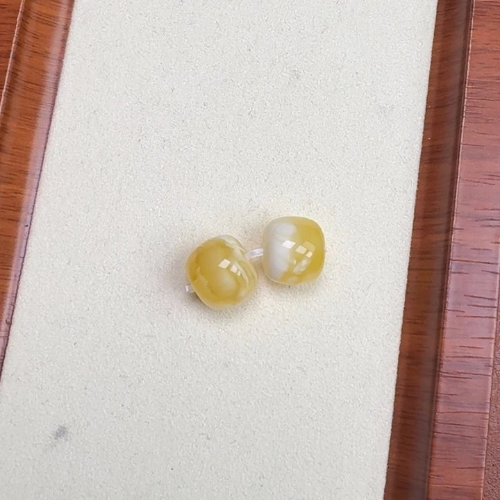 未镶嵌琥珀裸石12mm裸发