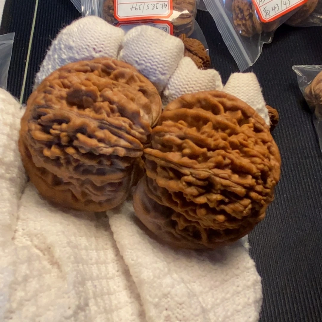 吊坠文玩核桃四座楼全品49mm