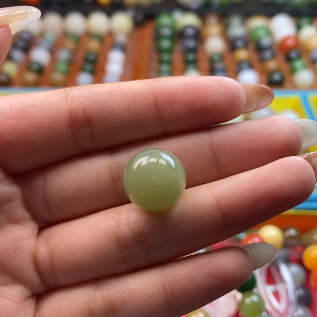 和田玉未镶嵌珠宝奇石福利青黄口单珠z14