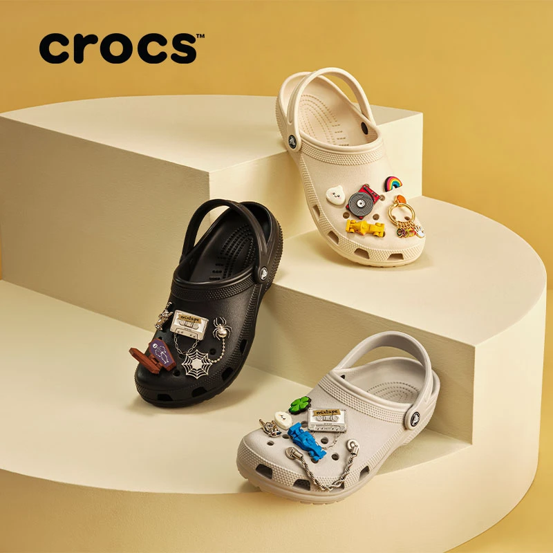 CROCS/卡骆驰【经典洞洞鞋-鞋花套组】户外运动凉鞋包头托鞋|10001