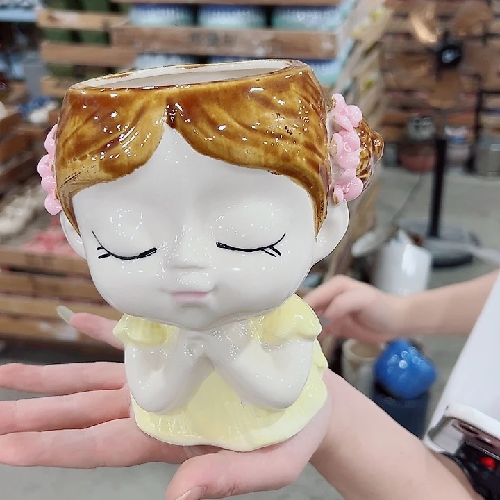 有孔.凑满10元发货多肉陶瓷花盆！