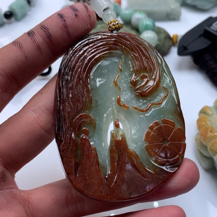 颈饰未镶嵌翡翠保真天然a货翡翠
