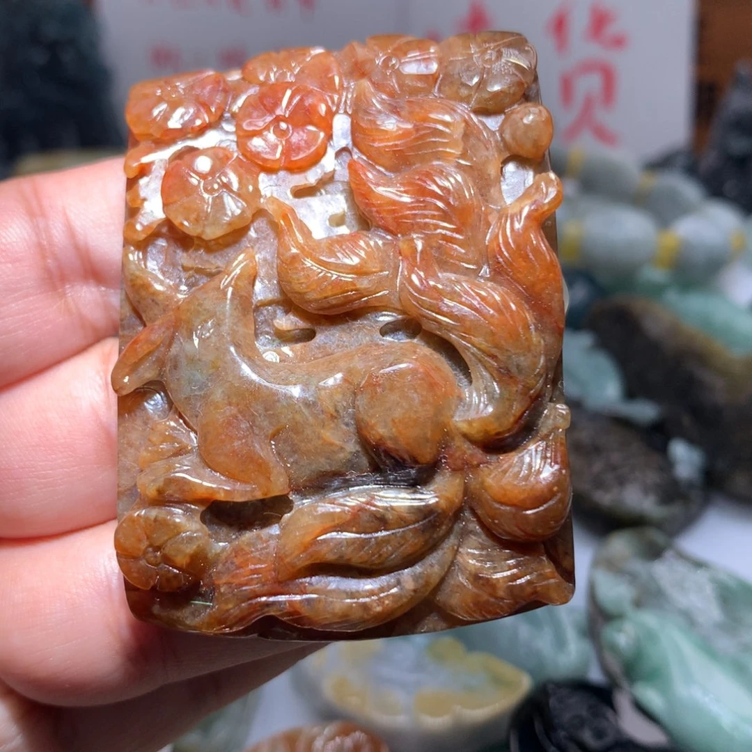 翡翠未镶嵌颈饰保真天然A货翡翠