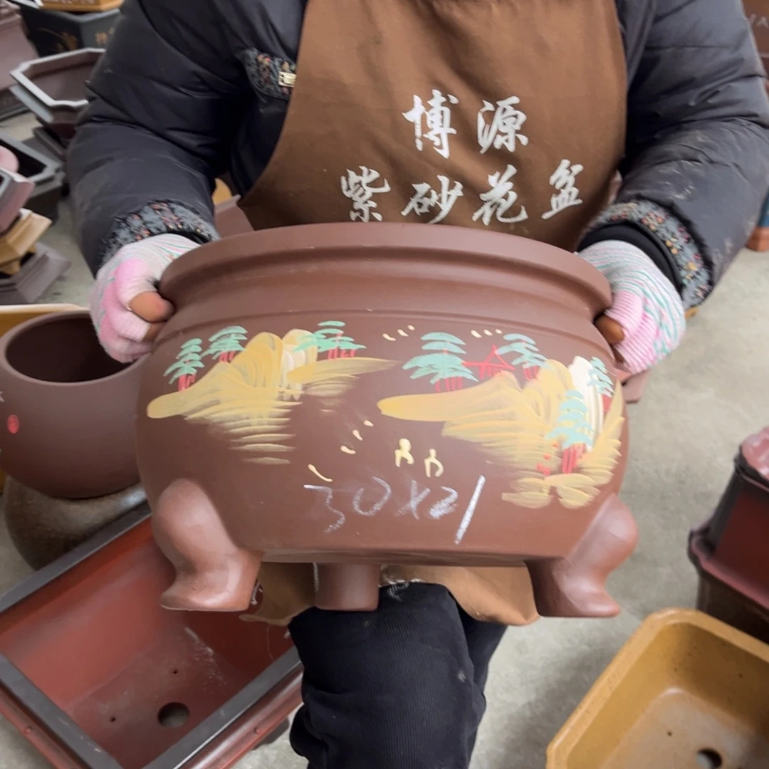 紫砂花盆盆景艺术