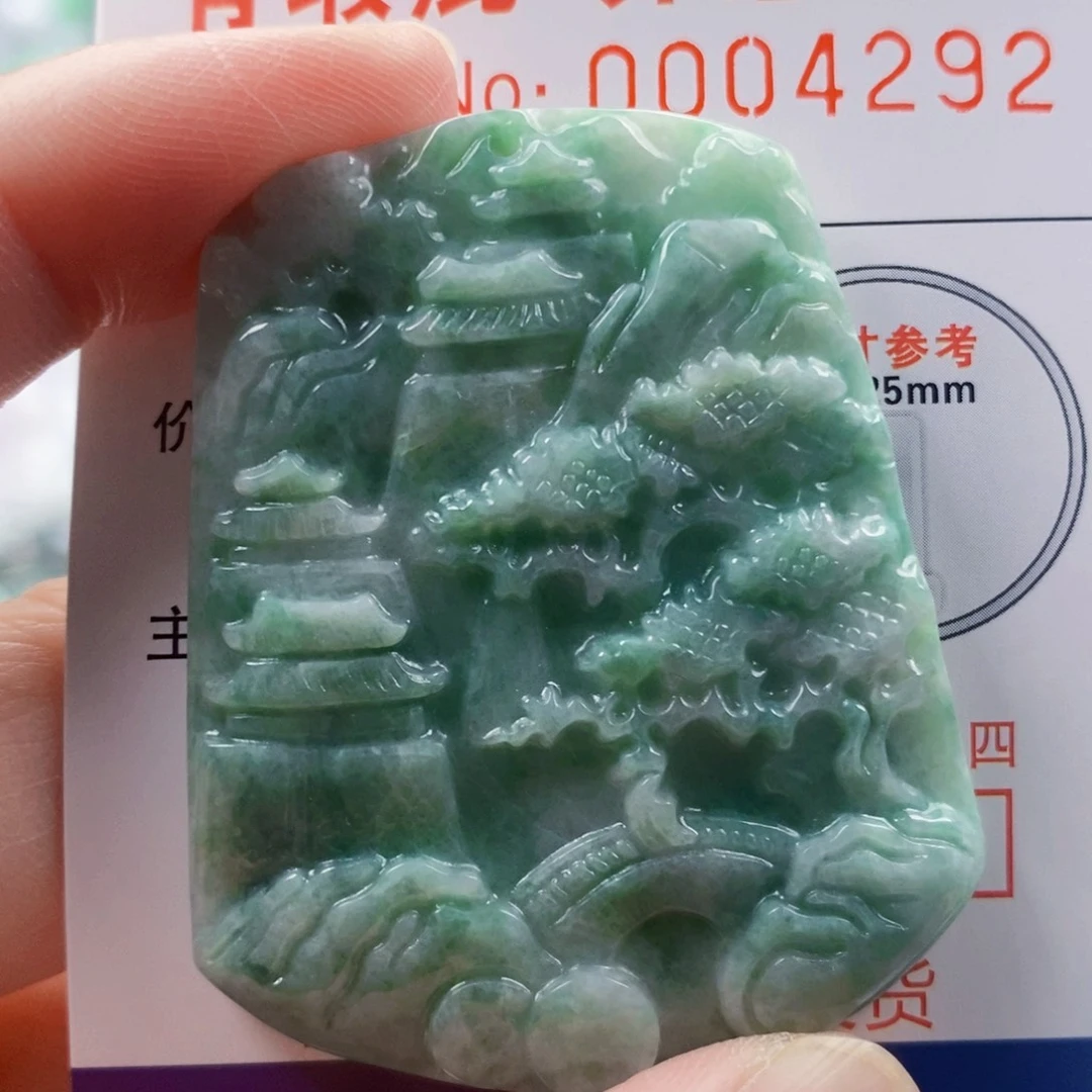 翡翠未镶嵌吊坠(不含链)