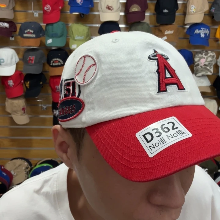 头层牛皮革纯棉362号美式棒球帽