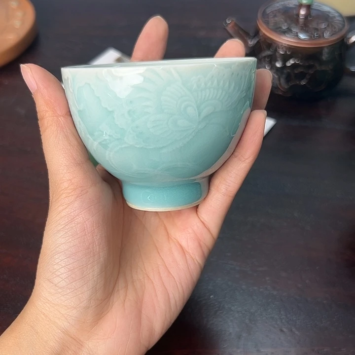 龙泉云间青瓷小米茶器