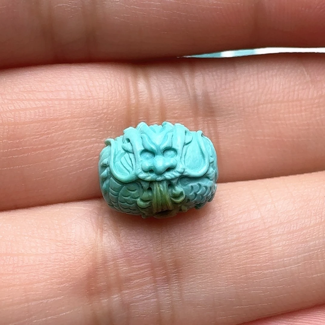 绿松石龙筒珠未镶嵌