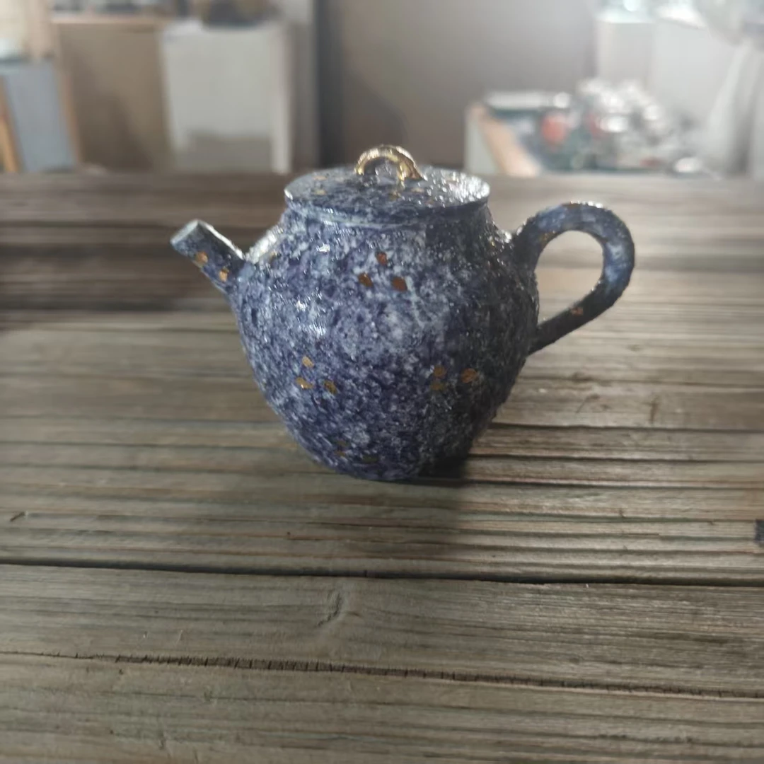 洞尚造物-紫色岩矿仿古壶T1790