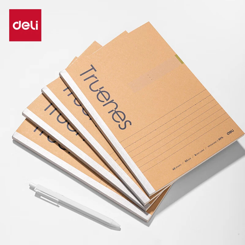 得力行纭纸速滑纸软抄本作业笔记本本子办公用品单本 WB560-P